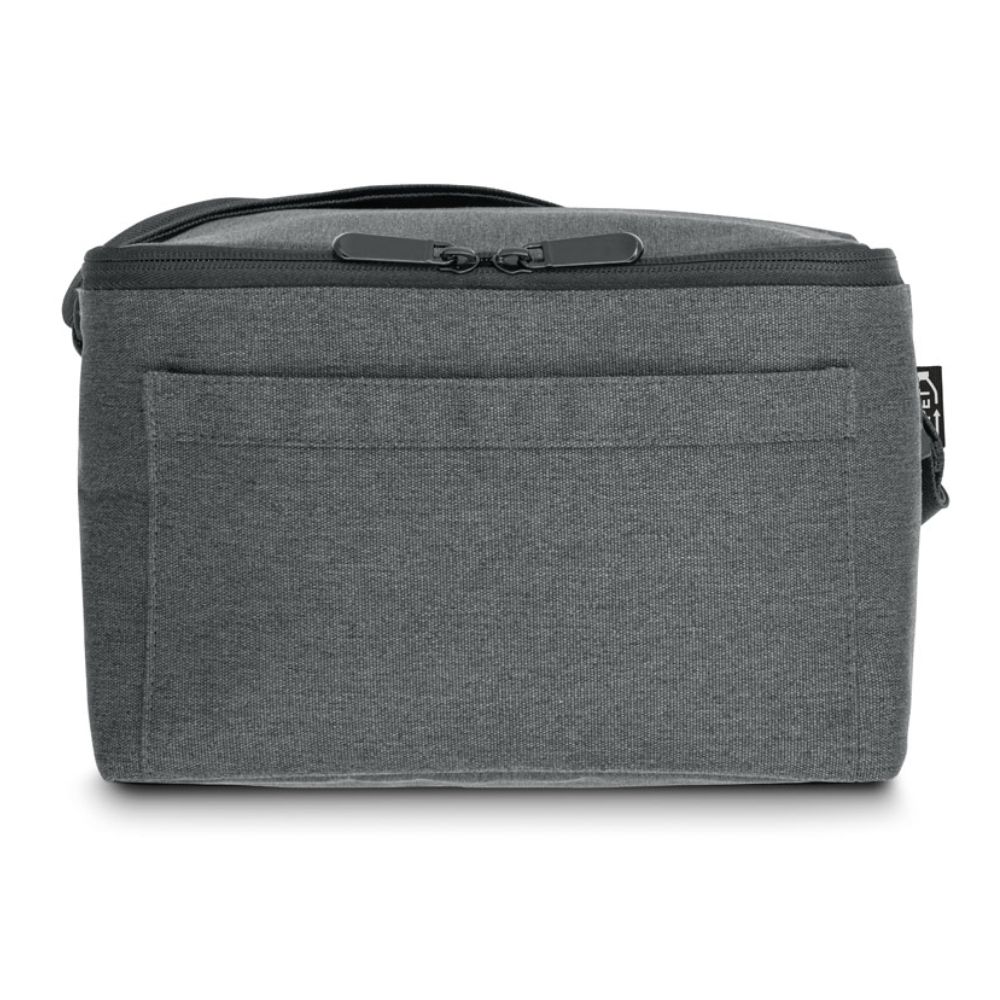 Bolsa Térmica Cinza em rPET 600D 7 Litros para Brindes Personalizados