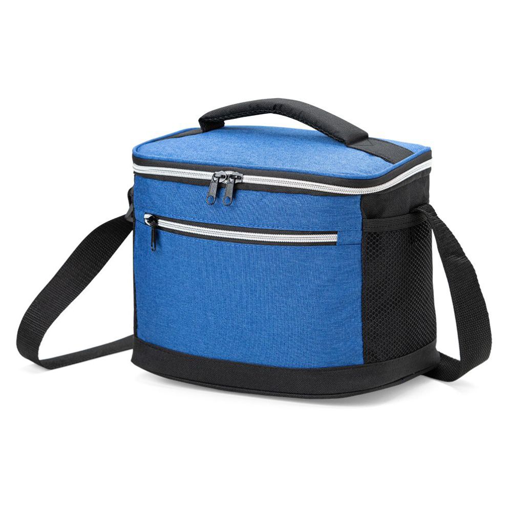 Bolsa Térmica Azul Nylon 10 Litros Personalizada Para Brindes