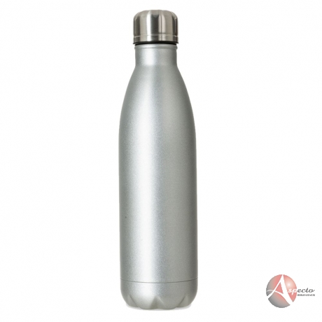 Garrafa Inox Fosco 750ml Personalizada para Brindes Prata