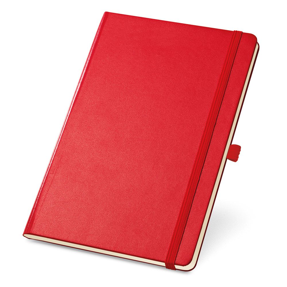 Caderneta em Capa Dura Vermelha 137 x 210 mm (sem pauta)