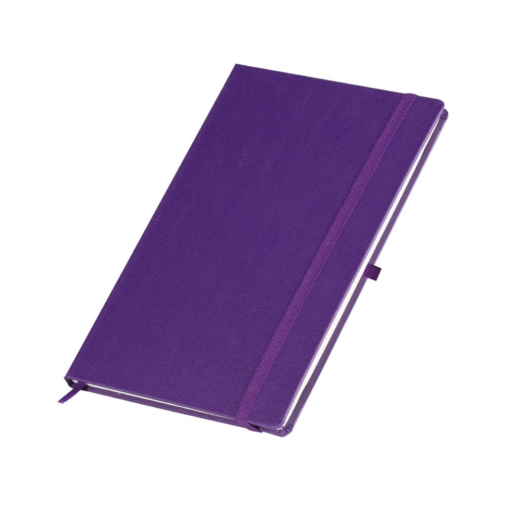 Caderneta em Couro Sintético Roxo 21 x 14 cm (sem pauta)