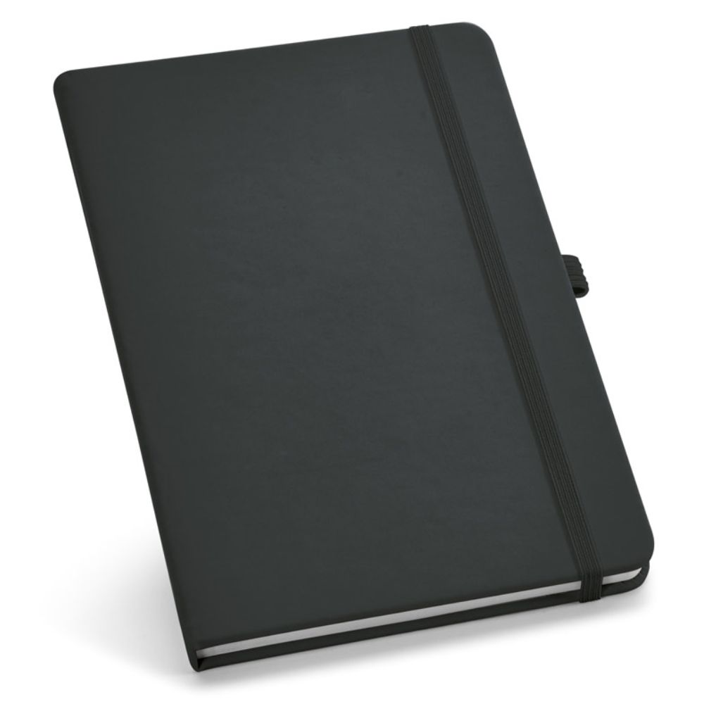 Caderneta tipo Moleskine Preta para Brindes Personalizados
