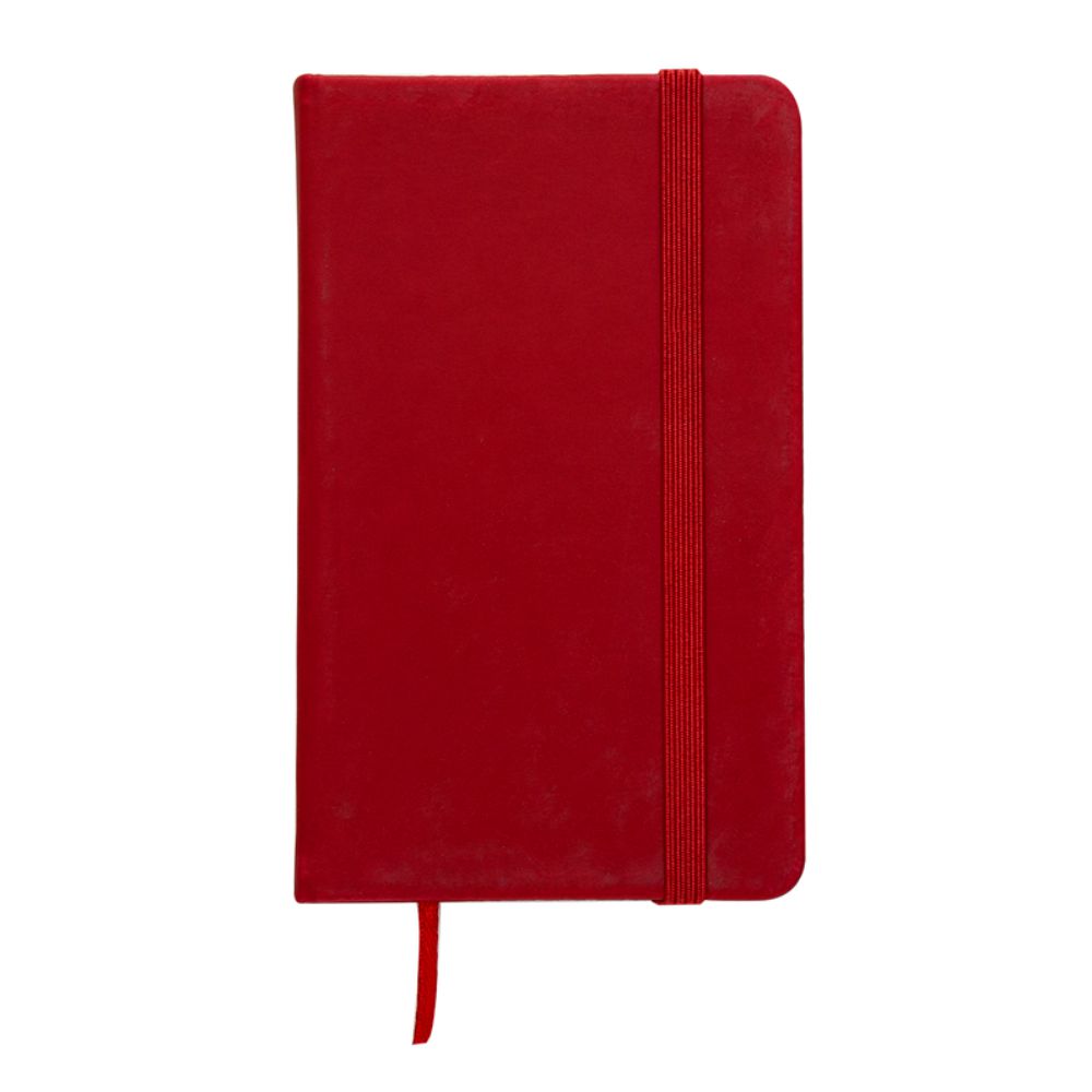 Caderneta Tipo Moleskine Vermelha para Brindes Corporativos