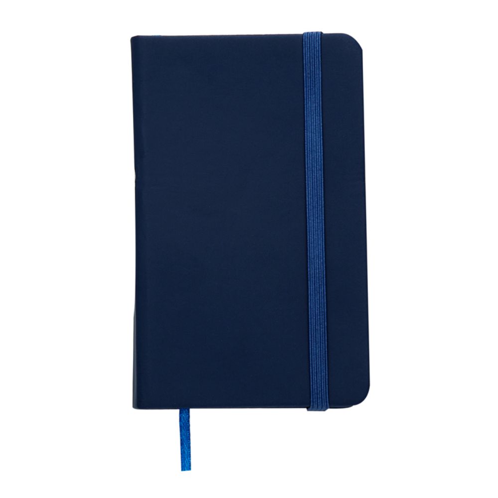 Caderneta Tipo Moleskine Azul para Brindes Corporativos