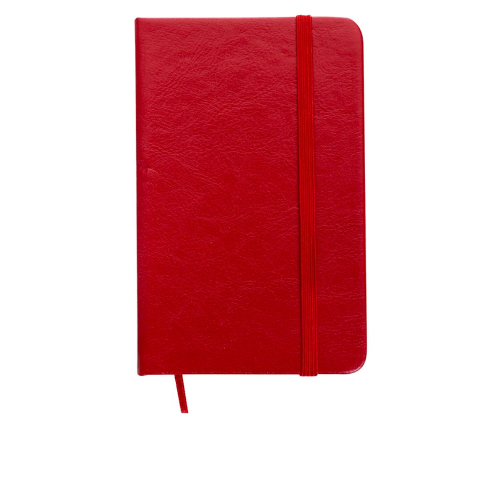 Caderneta Tipo Moleskine Vermelha para Brindes Corporativos