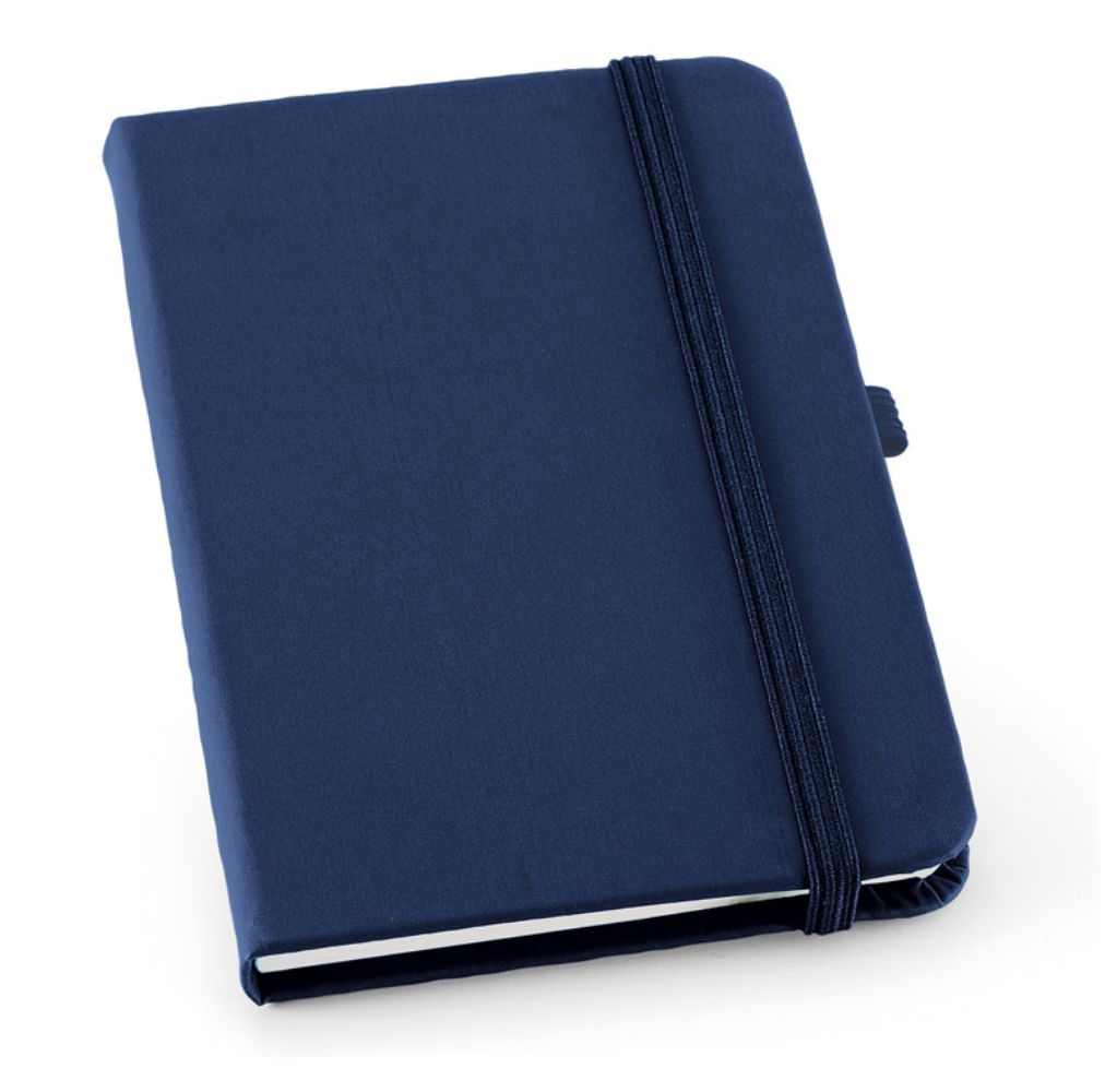 Caderneta tipo Moleskine Azul Escuro 90 x 140 mm com Pauta Personalizado