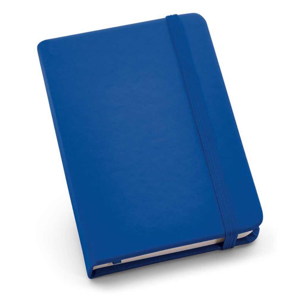 Caderneta tipo Moleskine Azul para Brindes Personalizados