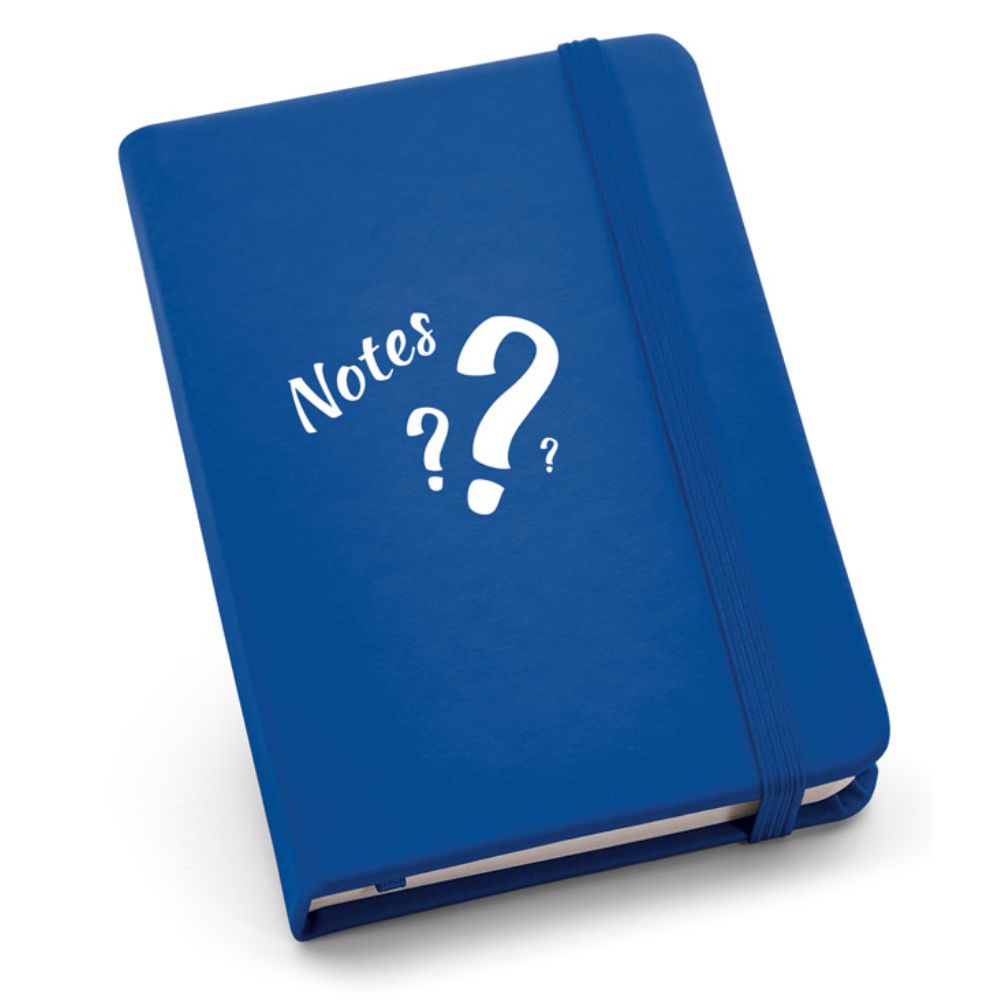 Caderneta tipo Moleskine Azul para Brindes Personalizados