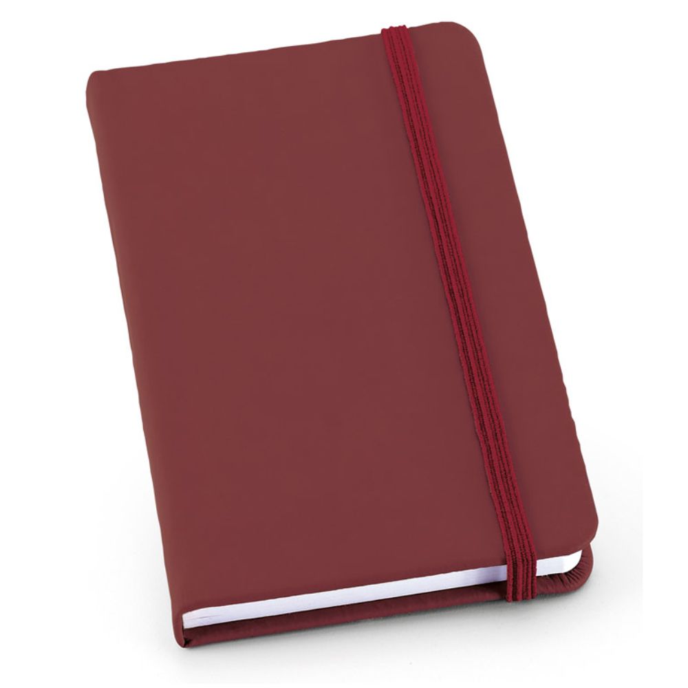 Caderneta tipo Moleskine Vinho para Brindes Personalizados