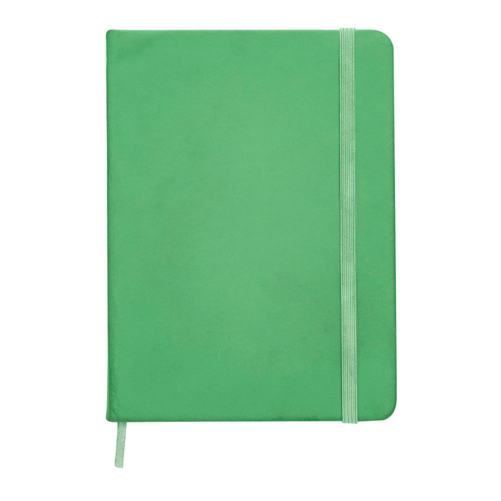 Caderneta tipo Moleskine com Pauta Verde para Brindes Personalizados