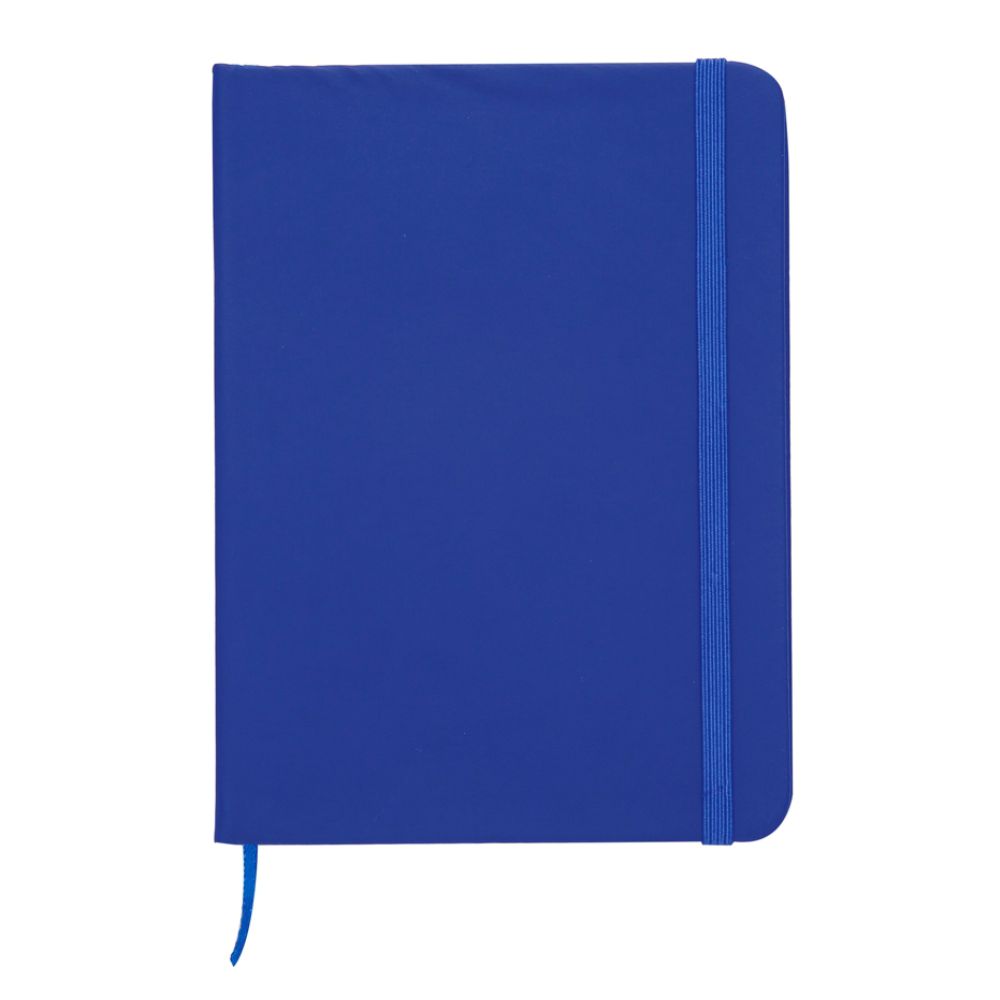Caderneta tipo Moleskine com Pauta Azul para Brindes Personalizados