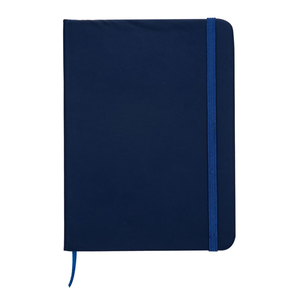 Caderneta tipo Moleskine com Pauta Azul para Brindes Personalizados