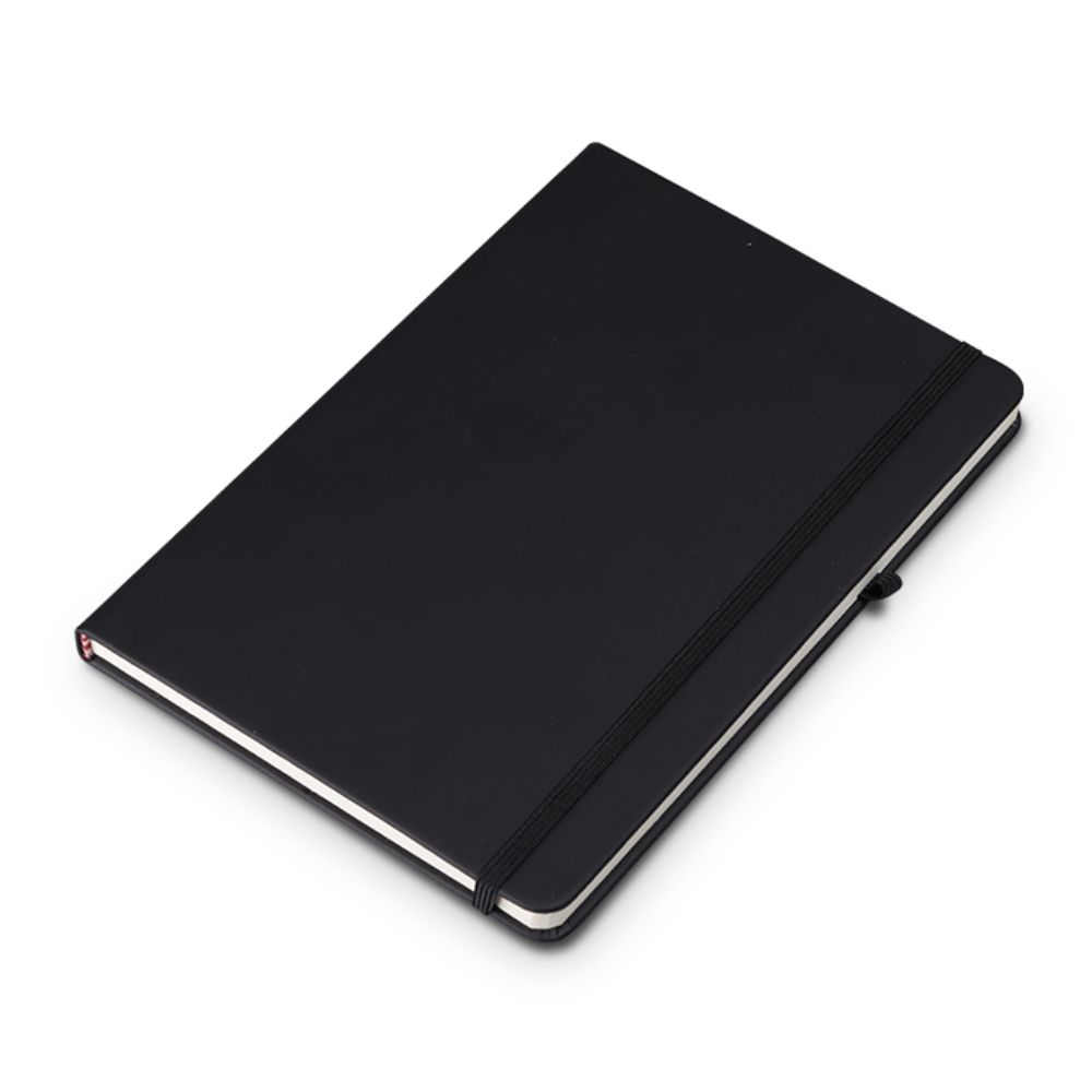 Caderneta tipo Moleskine com Porta Caneta para Brindes Personalizados