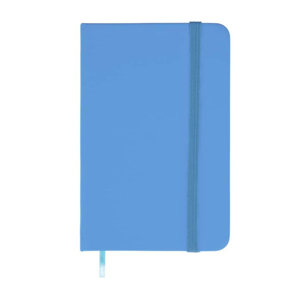 Caderneta tipo Moleskine Azul Bebe Personalizada para Brindes