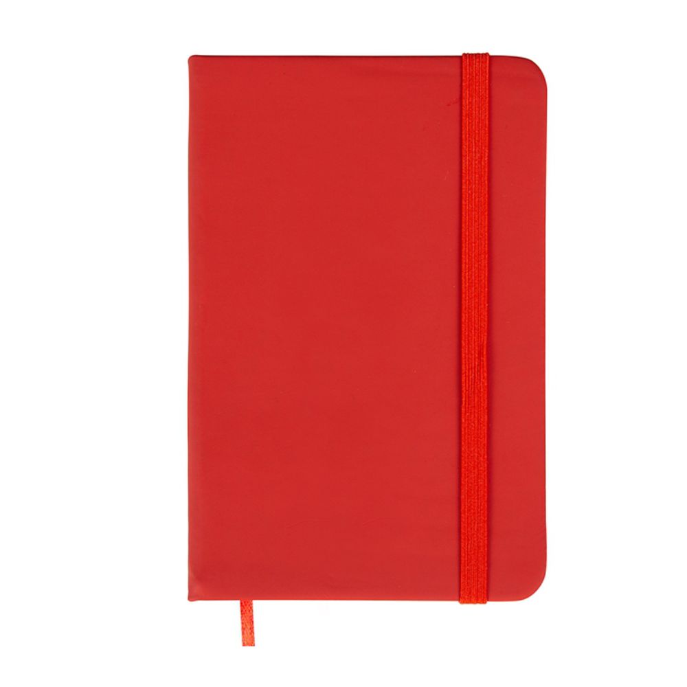 Caderneta tipo Moleskine Vermelho Personalizada para Brindes