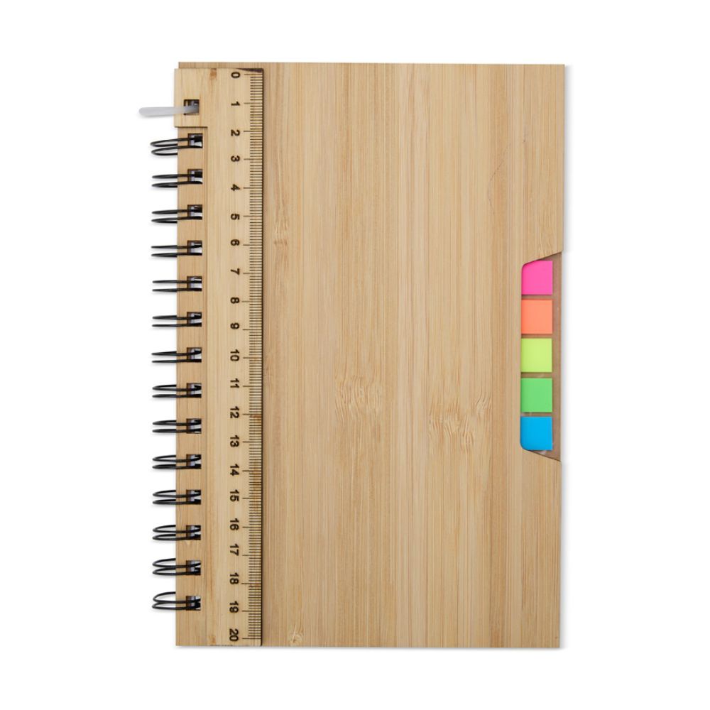 Caderno de bambu personalizado para brindes promocionais