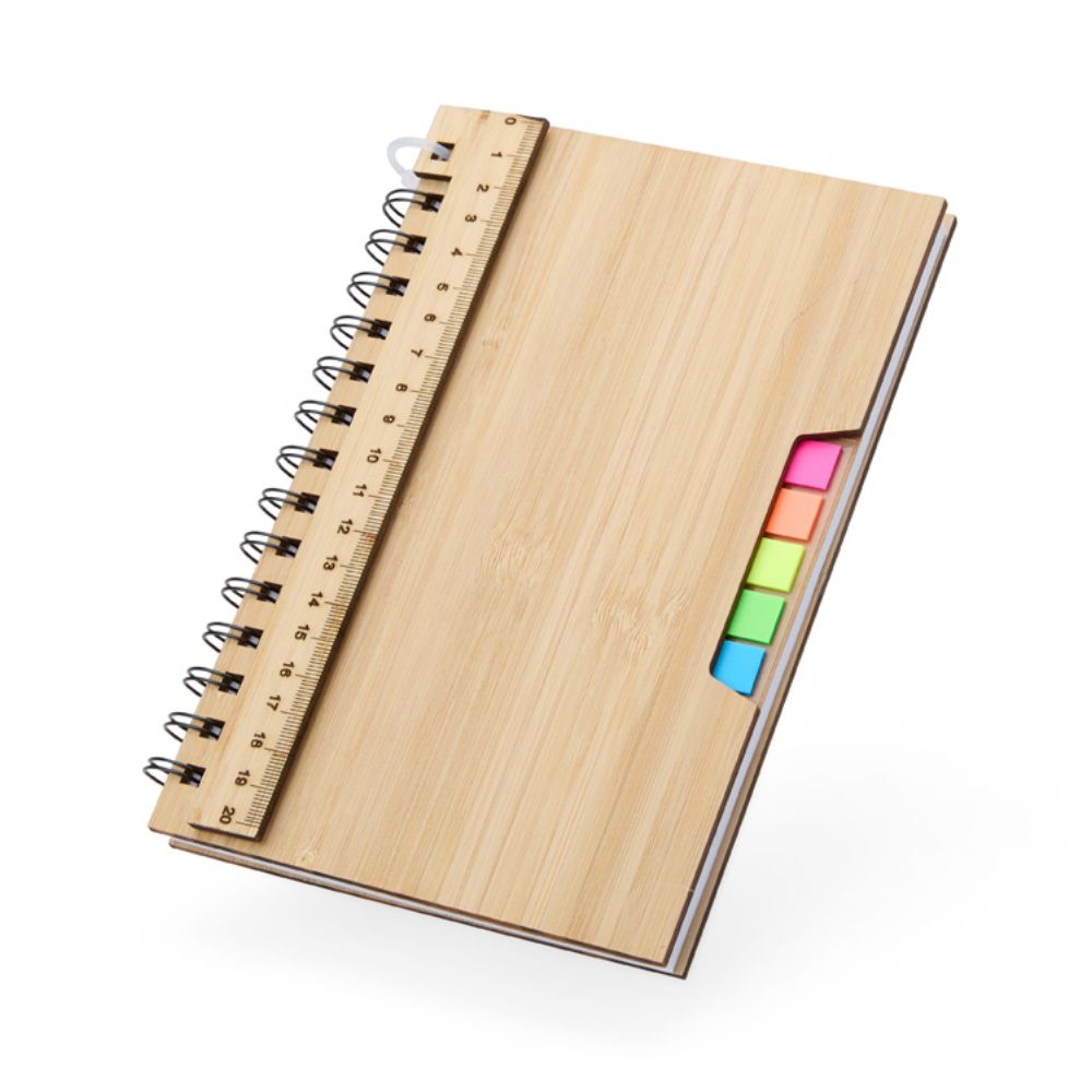Caderno de bambu personalizado para brindes promocionais