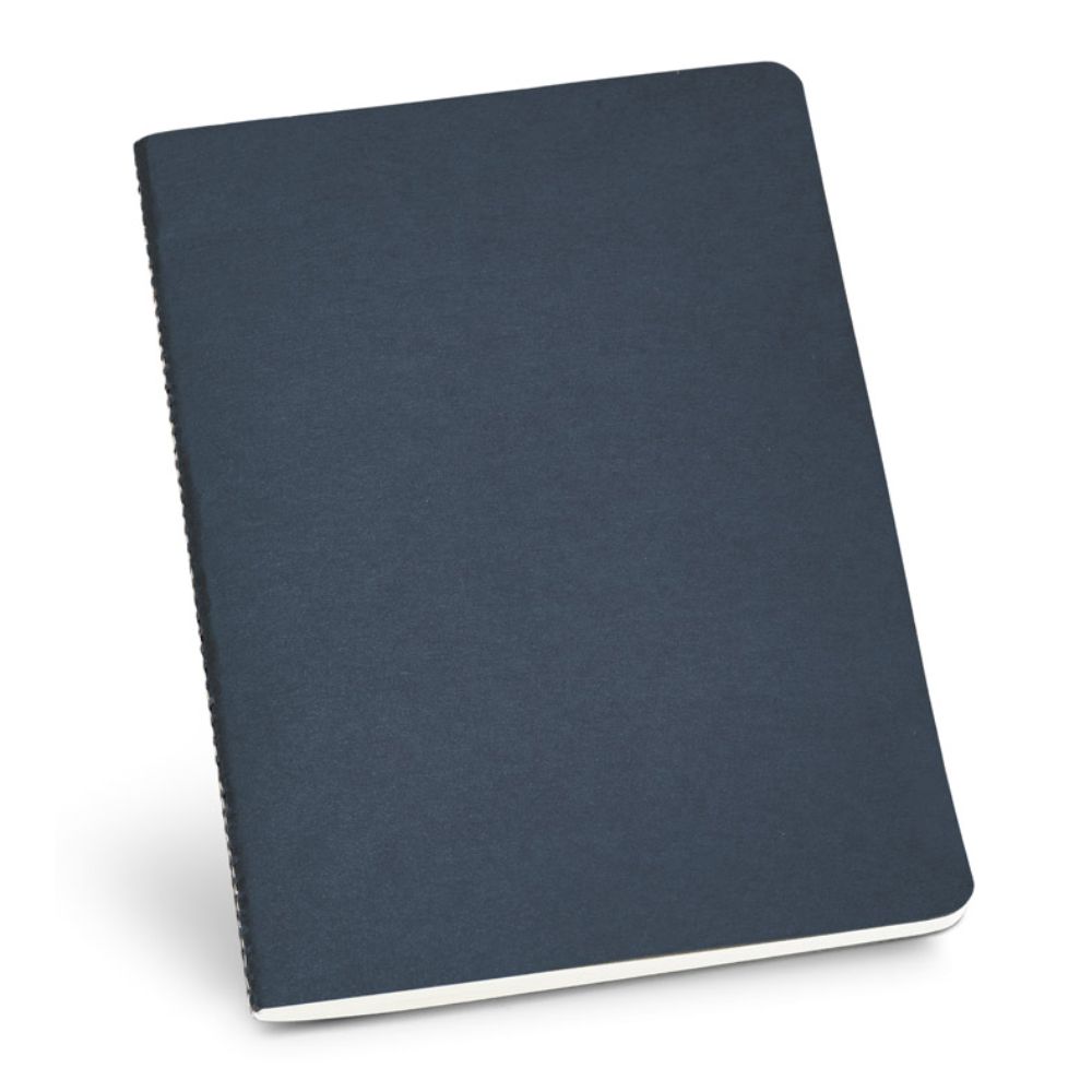 Caderno A5 com 40 Folhas Pautadas para Brindes Promocionais Azul
