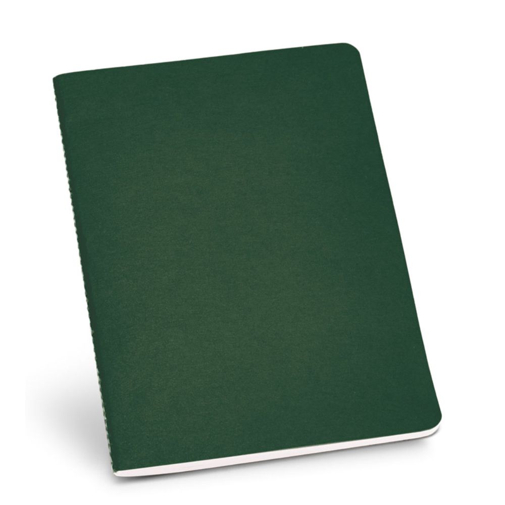 Caderno A5 com 40 Folhas Pautadas para Brindes Promocionais Verde