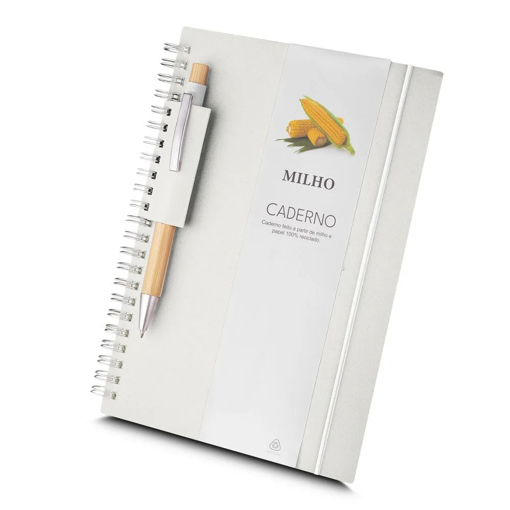 Caderno A5 ecológico personalizado para brindes promocionais