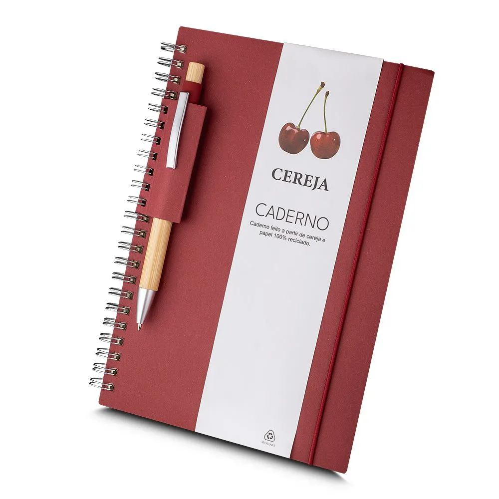 Caderno A5 ecológico personalizado para brindes promocionais
