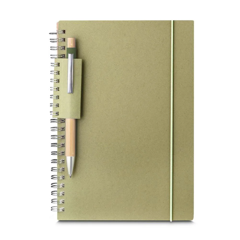 Caderno A5 ecológico personalizado para brindes promocionais