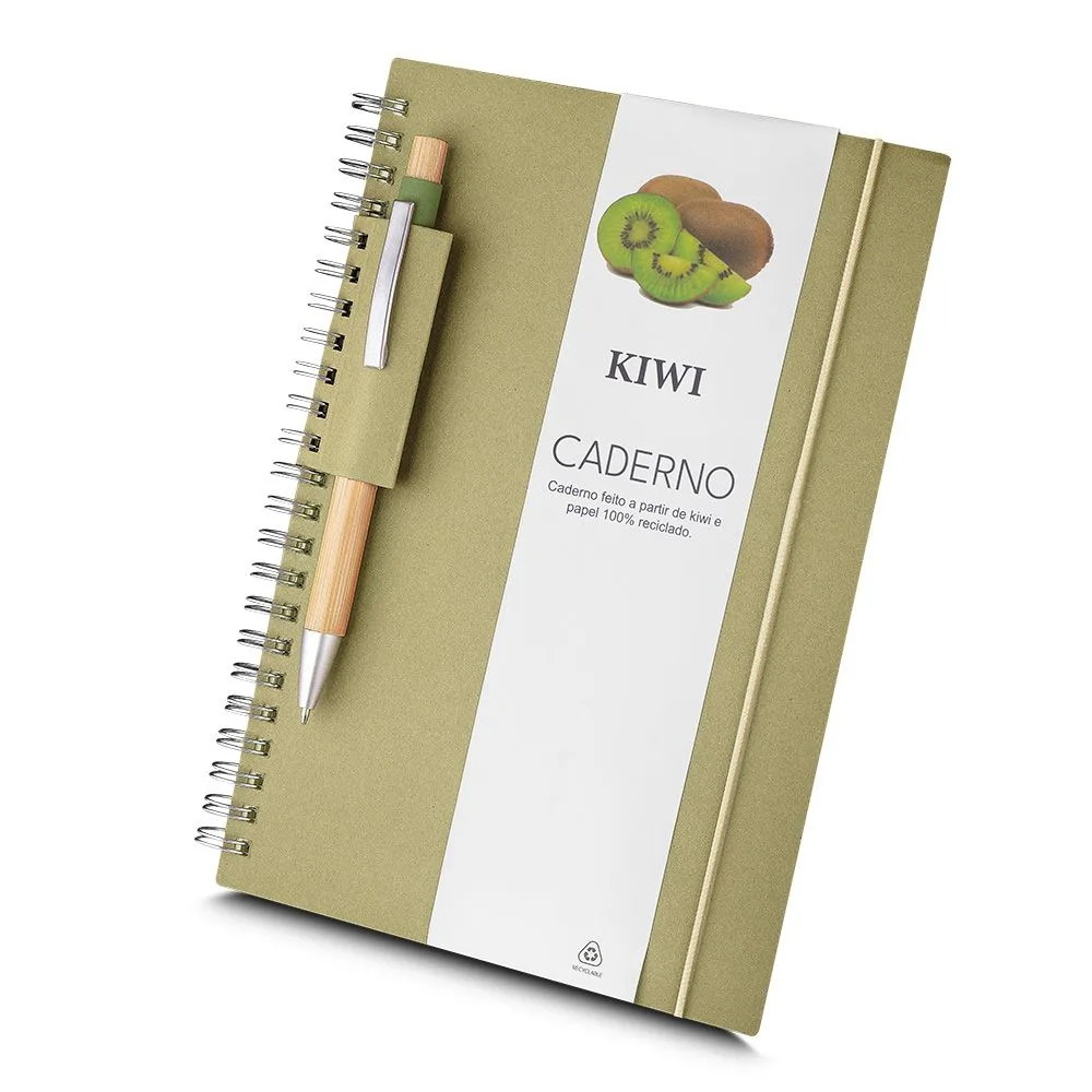 Caderno A5 ecológico personalizado para brindes promocionais