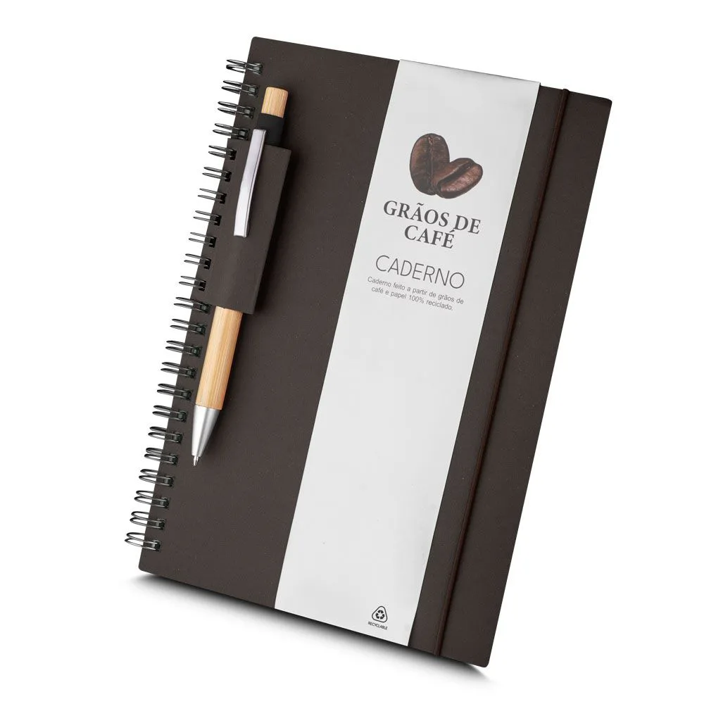 Caderno A5 ecológico personalizado para brindes promocionais