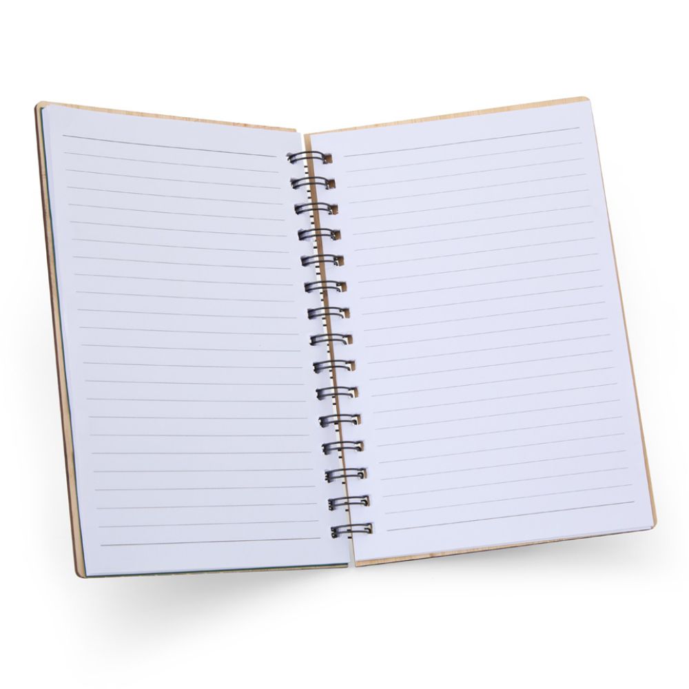 Caderno em bambu personalizado para brindes promocionais