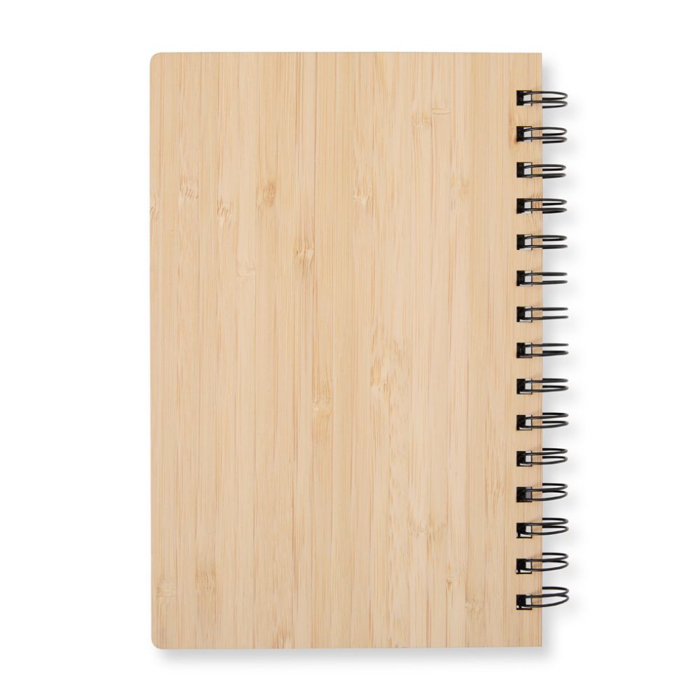 Caderno em bambu personalizado para brindes promocionais