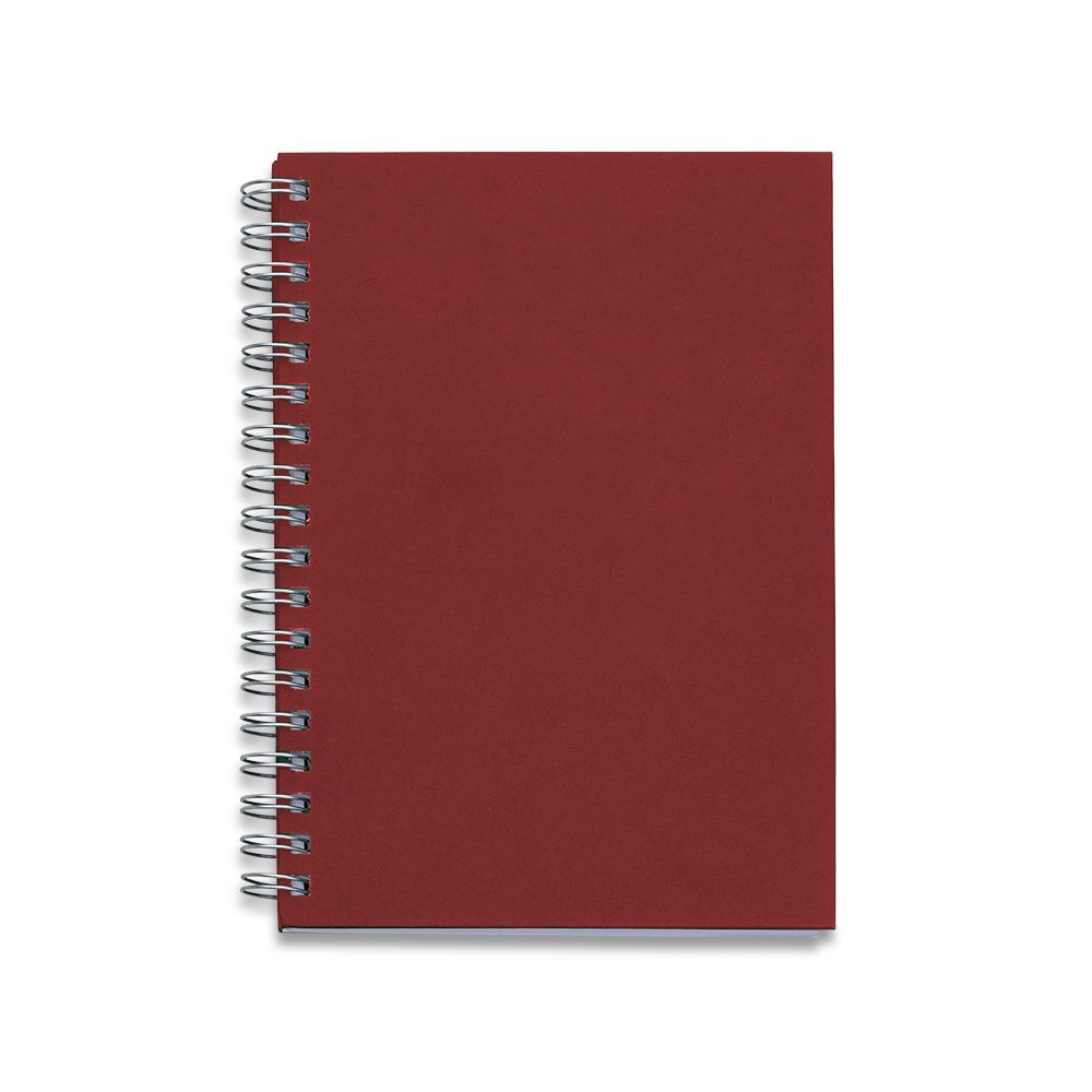 Caderno Capa Kraft para Brindes Vermelho