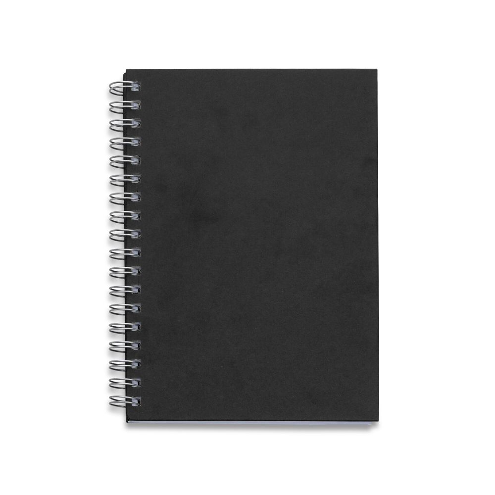 Caderno Capa Kraft para Brindes Preto