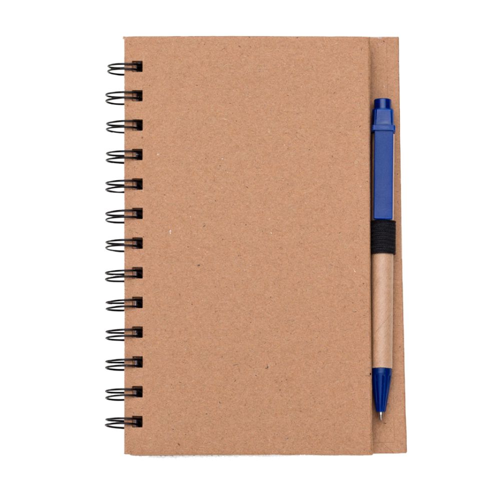 Caderno Espiral Ecológico para Brindes Azul