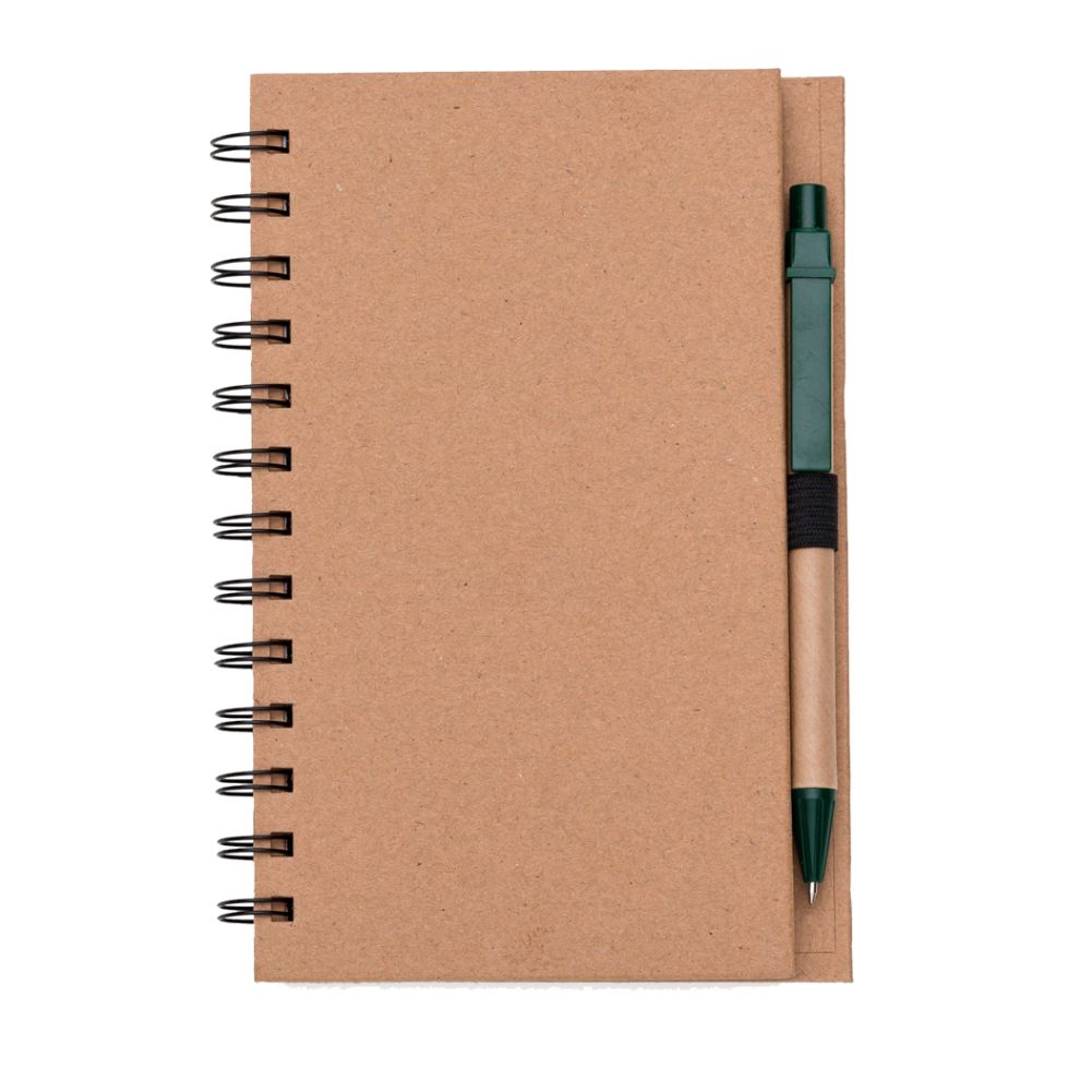 Caderno Espiral Ecológico para Brindes Verde