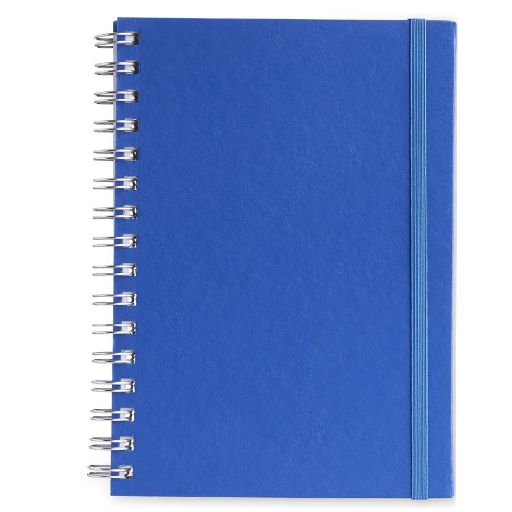 Caderno Planner Azul com Capa Cartonada para Brindes