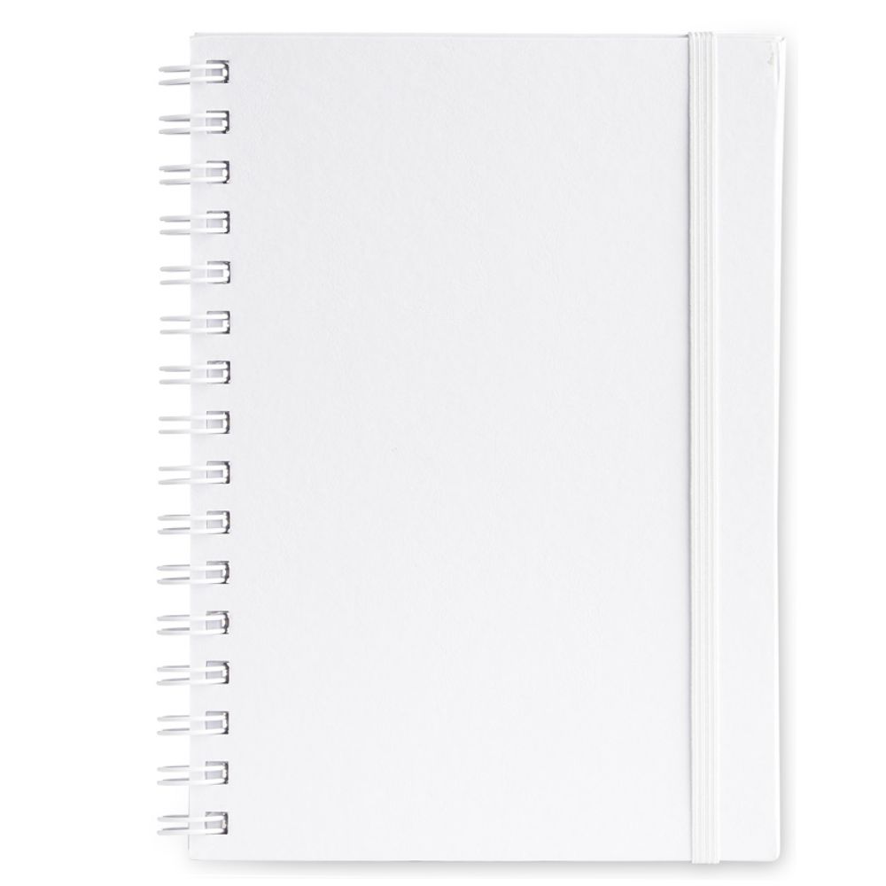 Caderno Planner Branco com Capa Cartonada para Brindes
