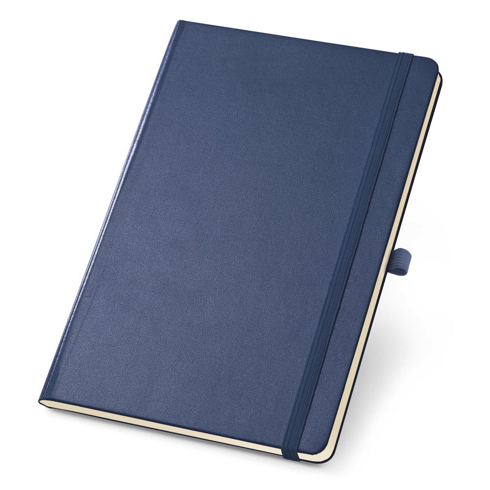 Caderno tipo Moleskine Azul para Brindes Personalizados