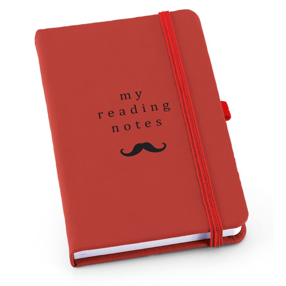 Caderno tipo Moleskine Vermelho Personalizado para Brindes