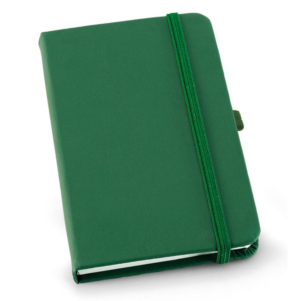 Caderno tipo Moleskine Verde Personalizado para Brindes