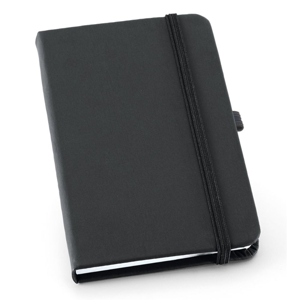 Caderno tipo Moleskine Preto Personalizado para Brindes