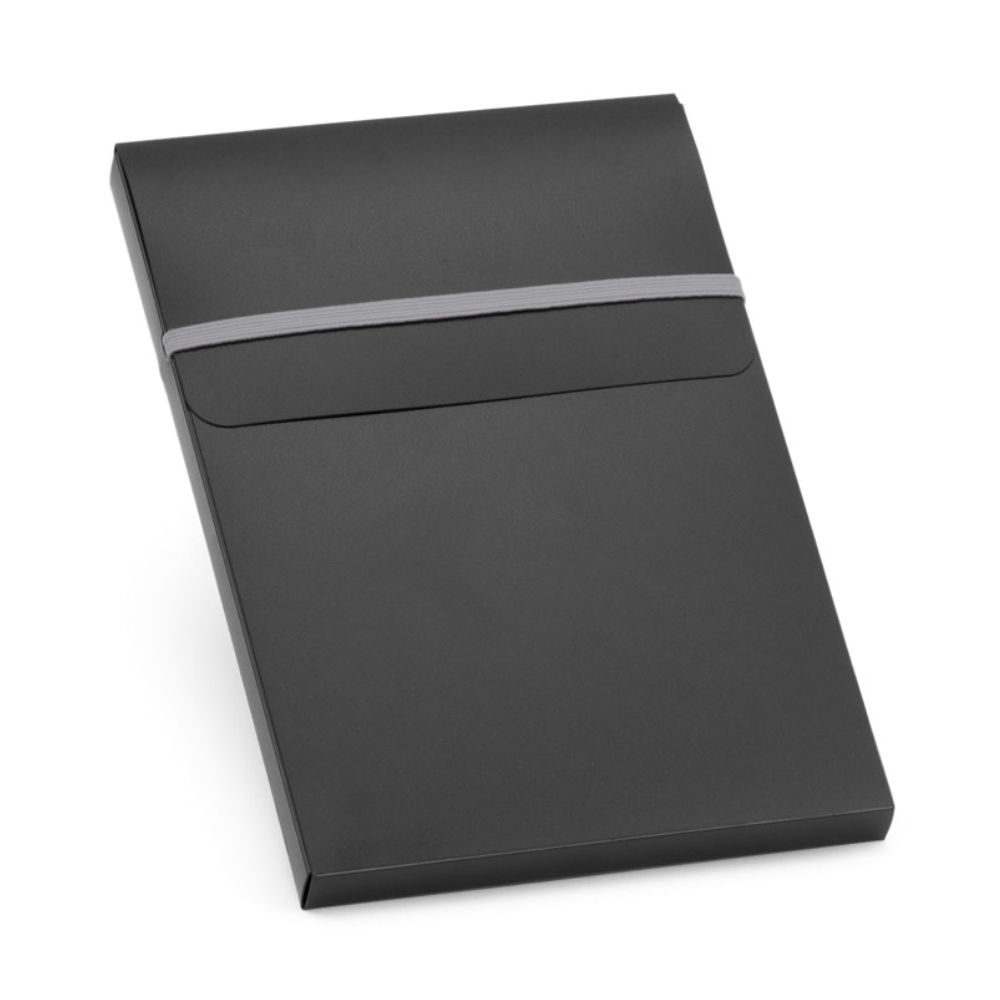 Caderno Tipo Moleskine com Caneta Preta para Brindes Personalizados