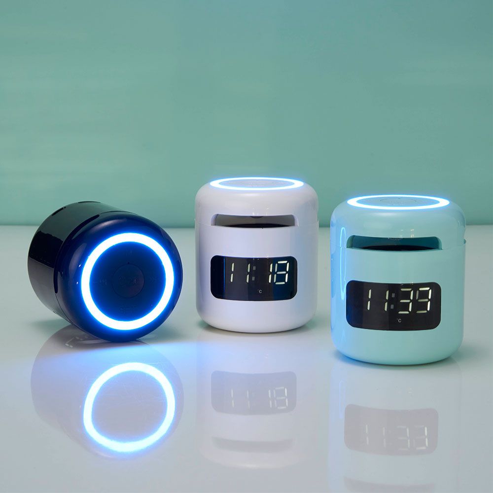 Caixa de Som com Relógio Personalizada para Brindes promocionais