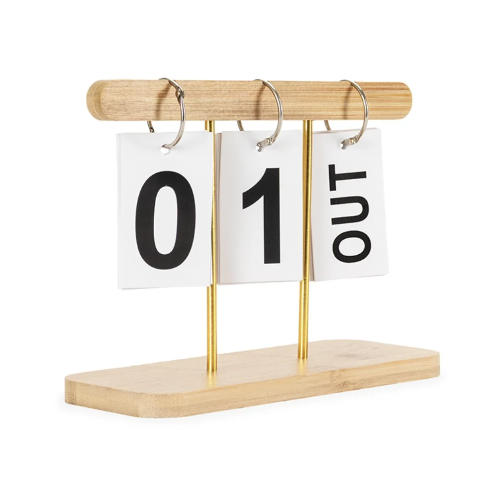 Calendário Permanente Bambu Personalizado para Brindes