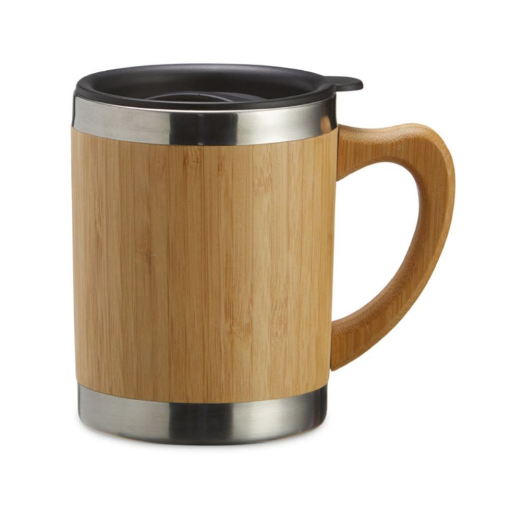 Caneca de bambu personalizada para brindes promocionais