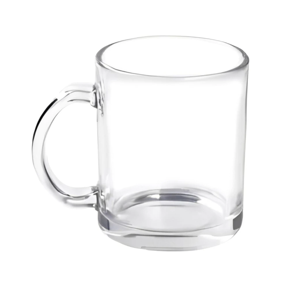 Caneca de vidro personalizada para brindes promocionais