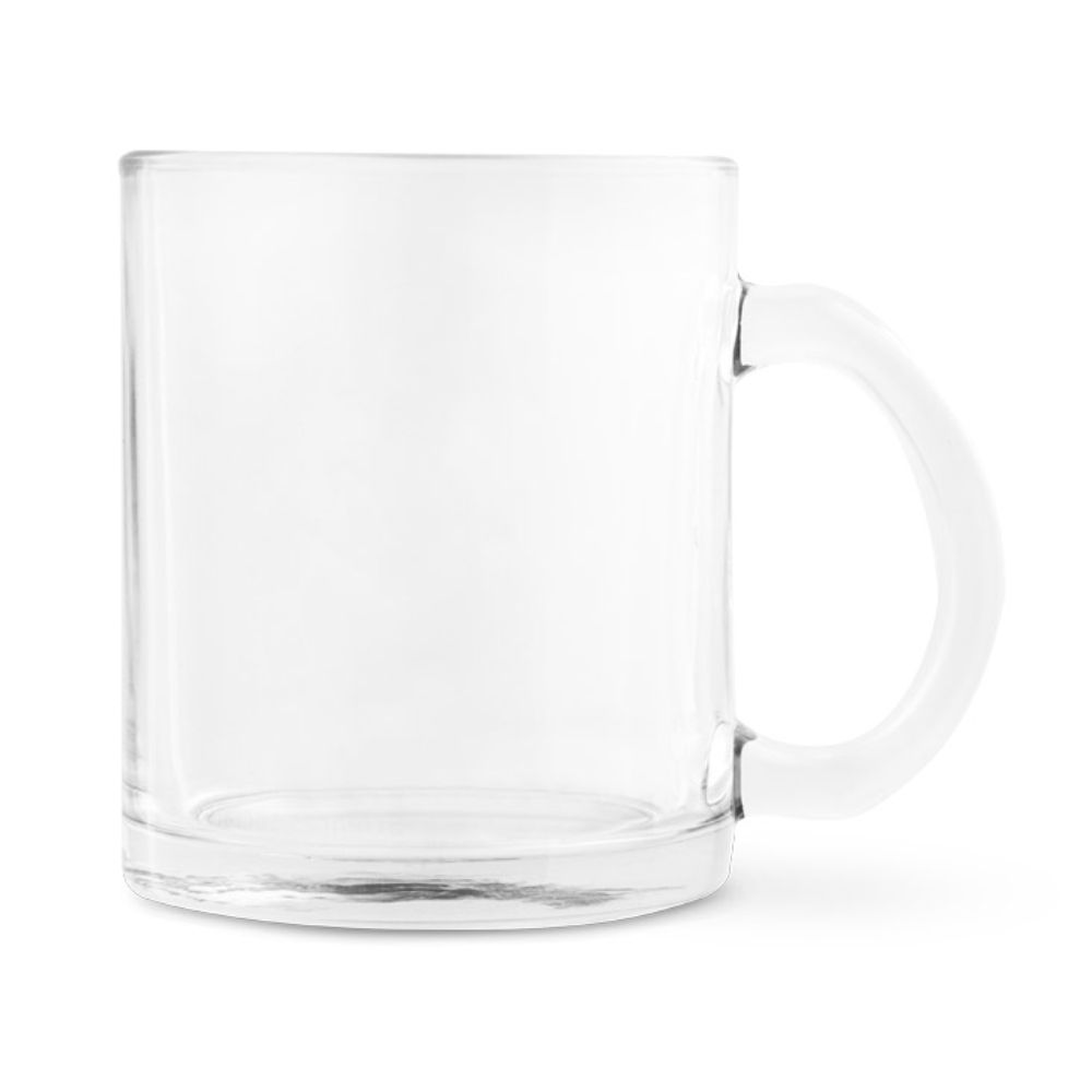 Caneca de vidro personalizada para brindes personalizados