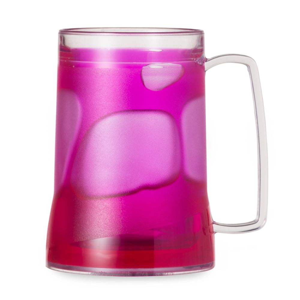 Caneca acrílica com Gel Rosa para Brindes Personalizados