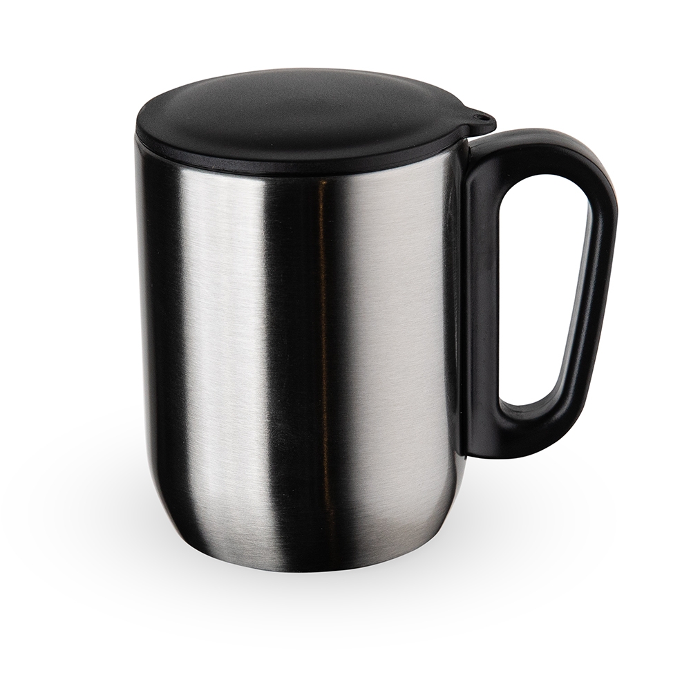 Caneca Inox Parede Dupla 250 ml para Brindes Prata