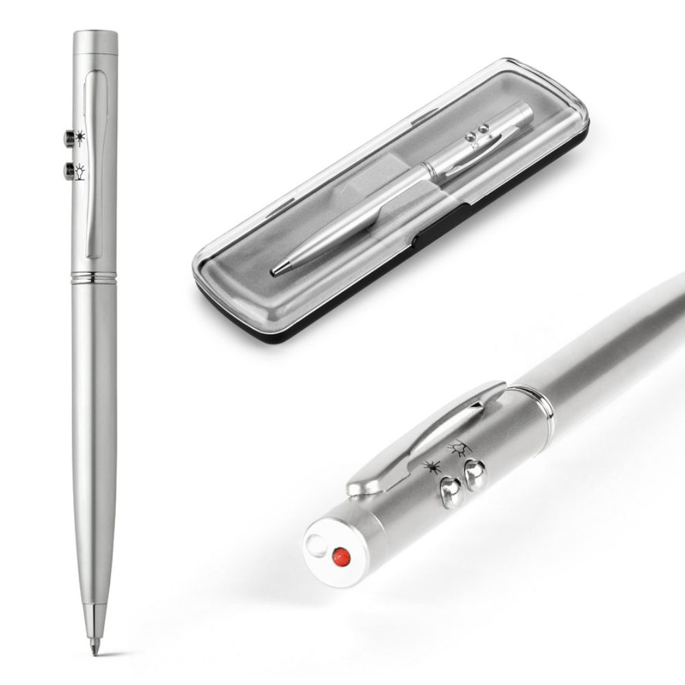 Caneta com Laser Point e Led em Metal para Brindes Personalizados