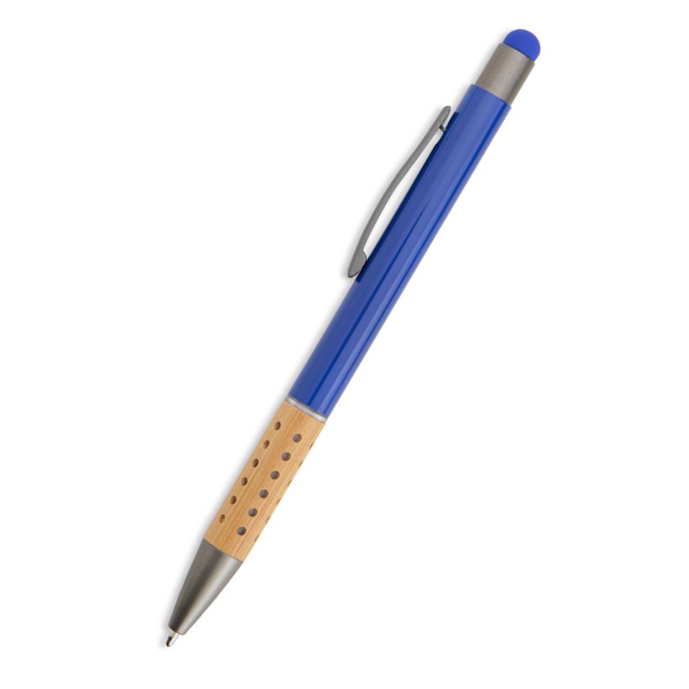 Caneta de Metal e Bambu com ponteira Touch Personalizada para Brindes